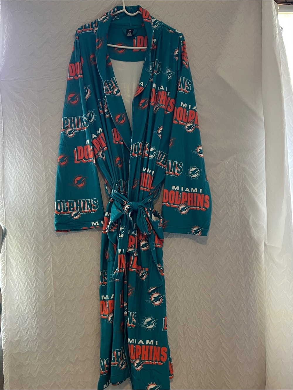 NFL Miami Dolphins Teal and Orange loungewear Robe One Size